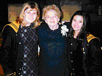 Michelle's grandmother Thema Bonds with cousin Pam Bonds and her good friend Marina.